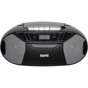 PBB 1 Compacte draagbare boombox met CD-speler, cassettedeck en FM-radio