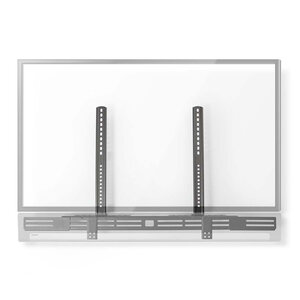Soundbar Beugel | Geschikt voor: Universeel | Met TV Bevestiging | 10 kg | Diepteaanpassing | Staal | Zwart