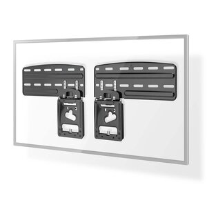 Vaste TV-Muurbeugel | 43 - 85 " | Maximaal schermgewicht: 60 kg | Minimale muurafstand: 7.50 mm | Staal | Zwart