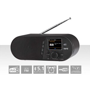 DABMAN d105 Compacte DAB+ /FM / Bluetooth-radio Zwart