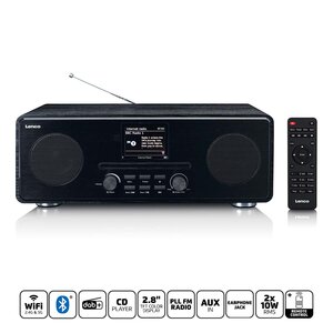 Internet / DAB+ / FM-radio met CD-speler en Bluetooth® Zwart