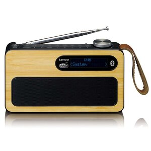 Draagbare DAB+/ FM-radio met Bluetooth® Bamboo Zwart