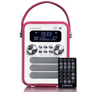 Draagbare DAB+ FM-radio met Bluetooth® en AUX-ingang, oplaadbare batterij Wit