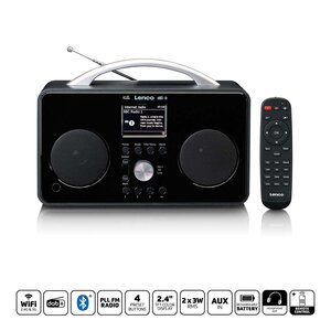 Internet DAB+/FM-radio met Bluetooth®-afstandsbediening en oplaadbare batterij