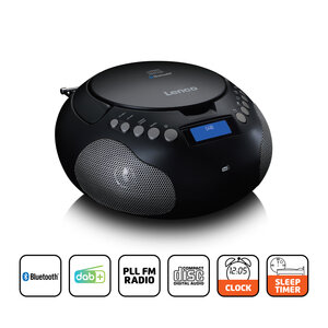 Boombox met DAB+/ FM-radio en Bluetooth® Zwart