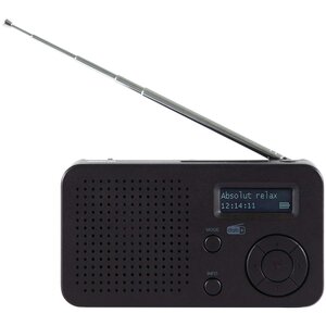 DABMAN 17 draagbare DAB+/FM-radio met Bluetooth zwart