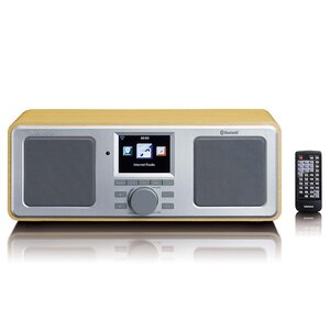 Internetradio WIFI FM Bluetooth® USB Hout