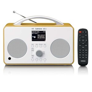 Internet DAB+/FM-radio met Bluetooth®-afstandsbediening en oplaadbare batterij Wit