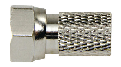 F-Connector 2.5 mm Male Metaal Zilver/Zilver