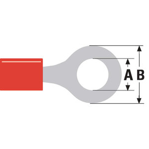 Connector Fast On 3.2 mm Female PVC Rood