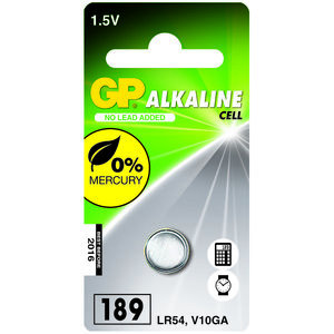 GP LR54 knoopcel alkaline