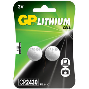 GP CR2430 2 stuks Knoopcel Lithium Batterij