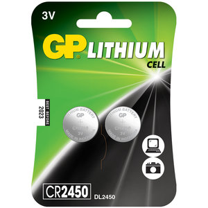 GP CR2450 2 stuks Knoopcel Lithium Batterij