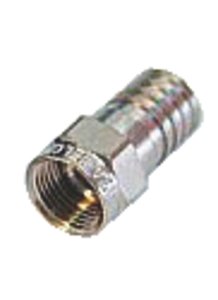 F-Connector 7.0 mm Male Metaal Zilver