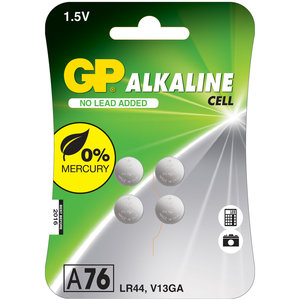 GP A76 knoopcel alkaline 4 stuks