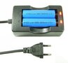 Batterijlader voor 2 accu's 3.7V volt 18650, lader