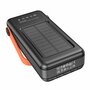 Hoco Portable Solar Powerbank 30000mAh met 4 Cables