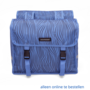 Tas New Looxs Fiori Double Dubbel | Alma | Blauw | 30L, dubbele fietstas