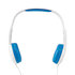 Bedrade Koptelefoon | 1,2 m Ronde Kabel | On-Ear | Blauw/Wit_