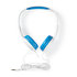 Bedrade Koptelefoon | 1,2 m Ronde Kabel | On-Ear | Blauw/Wit_