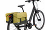Tas New Looxs Joli Dubbel | Oslo | Olijfgroen/Geel | 37L, dubbele fietstas_