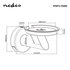 Nedis Speakerbeugel | Geschikt voor: Google Home® | Wand | 2 kg | Vast | Metaal / Staal | Zwart_