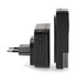 Draadloze Deurbelset | Netvoeding | 100 - 240 V AC 50/60 Hz | 1x 23A 12V | Volume: 110 dB | Signaalbereik: 150 m | IP55 | Instelbaar volume | 58 Melodieën | 3 Ontvangers | Zwart_