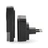 Draadloze Deurbelset | Netvoeding | 100 - 240 V AC 50/60 Hz | 1x 23A 12V | Volume: 110 dB | Signaalbereik: 150 m | IP55 | Instelbaar volume | 58 Melodieën | 3 Ontvangers | Zwart_